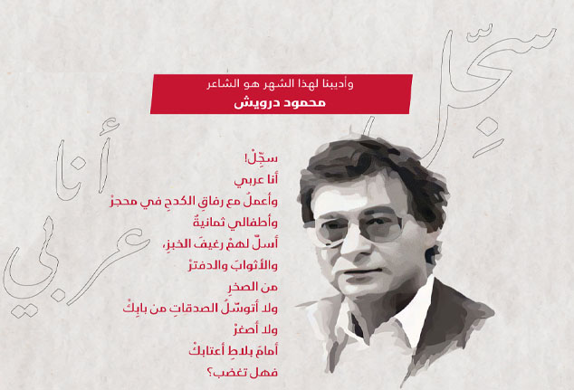 الشاعر محمود درويش في جامعة بيروت العربية
